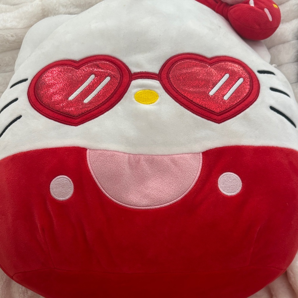 Hello Kitty Heart Sunglasses Plush